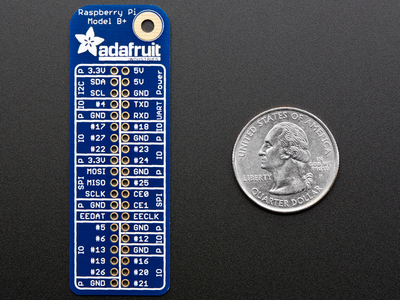 Adafruit GPIO Reference Card for Raspberry Pi Model B+/Pi 2/Pi 3