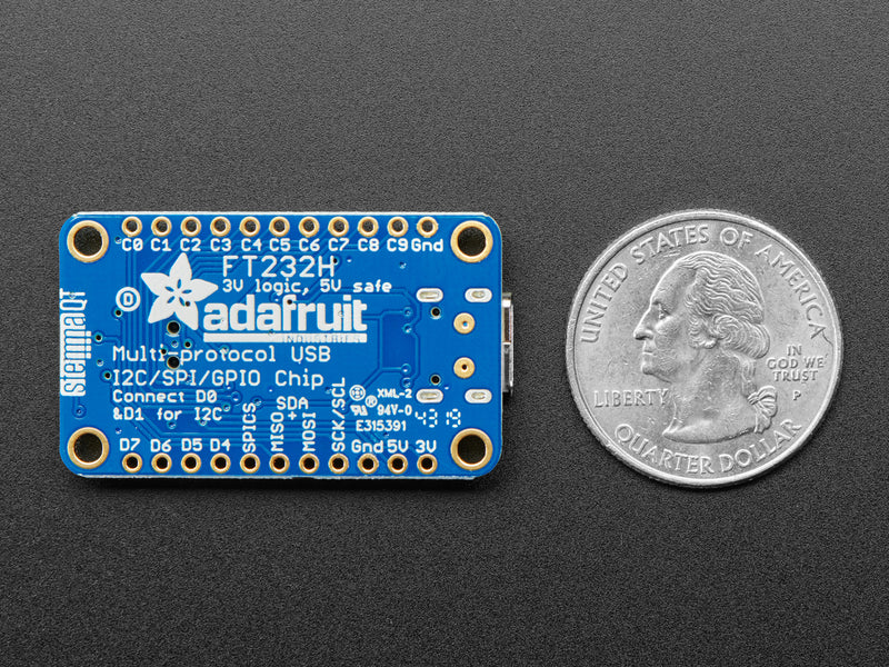 Adafruit FT232H Breakout - General Purpose USB to GPIO, SPI, I2C