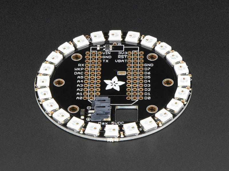 Adafruit Particle/Spark NeoPixel Ring Kit - 24 NeoPixels