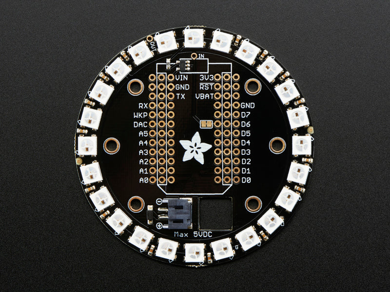 Adafruit Particle/Spark NeoPixel Ring Kit - 24 NeoPixels