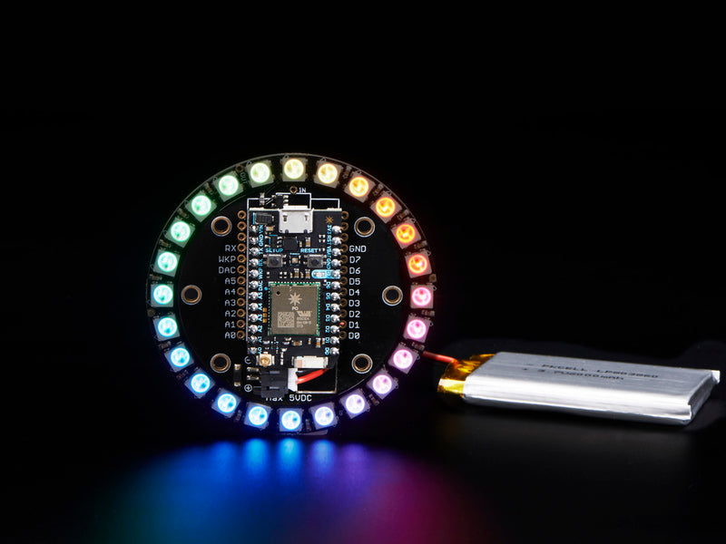 Adafruit Particle/Spark NeoPixel Ring Kit - 24 NeoPixels