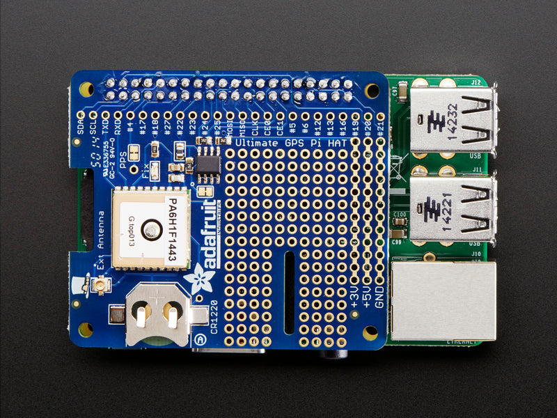 Adafruit Ultimate GPS HAT for Raspberry Pi A+/B+/Pi 2/3/Pi 4