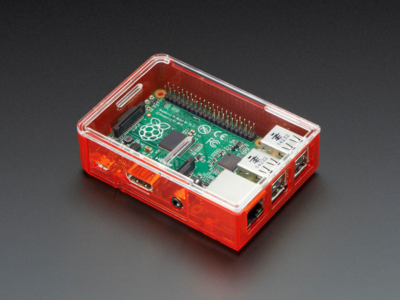 Pi Model B+ / Pi 2 / Pi 3 Case Base - Red