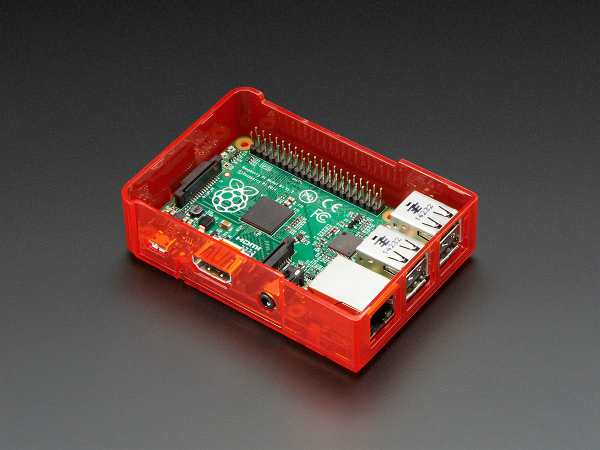 Buy Pi Model B+ / Pi 2 / Pi 3 Case Base - Red ADA2334 Adafruit