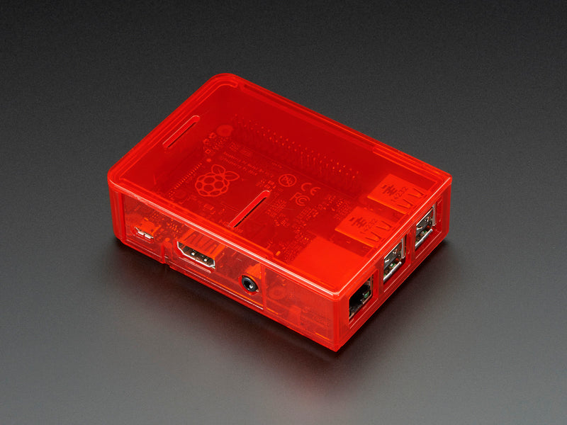 Pi Model B+ / Pi 2 / Pi 3 Case Base - Red
