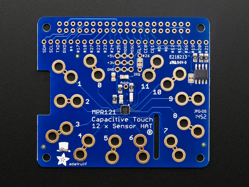 Adafruit Capacitive Touch HAT for Raspberry Pi - Mini Kit