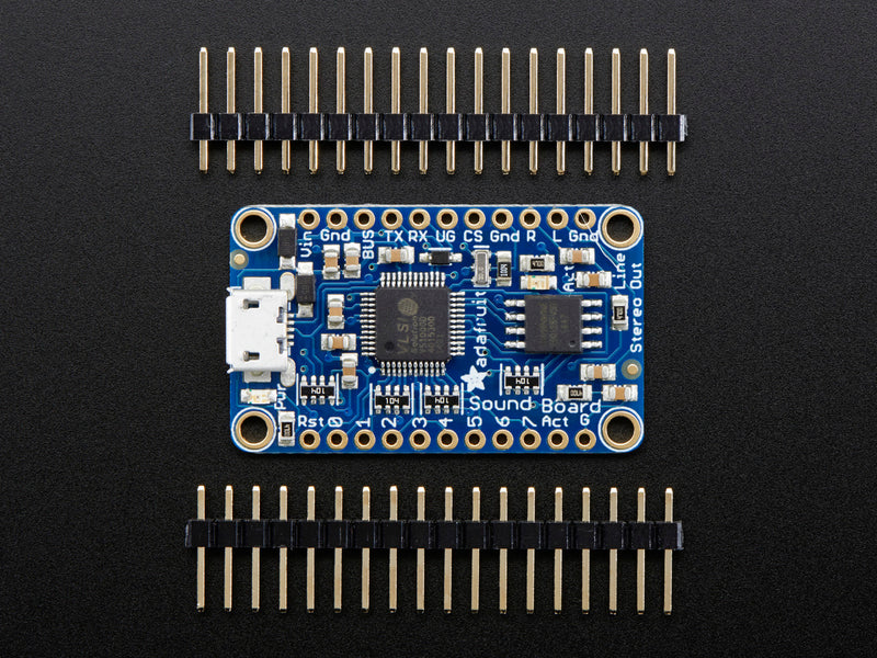 Adafruit Audio FX Mini Sound Board - WAV/OGG Trigger 16MB Flash