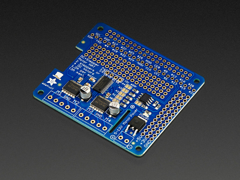 Adafruit DC & Stepper Motor HAT for Raspberry Pi - Mini Kit