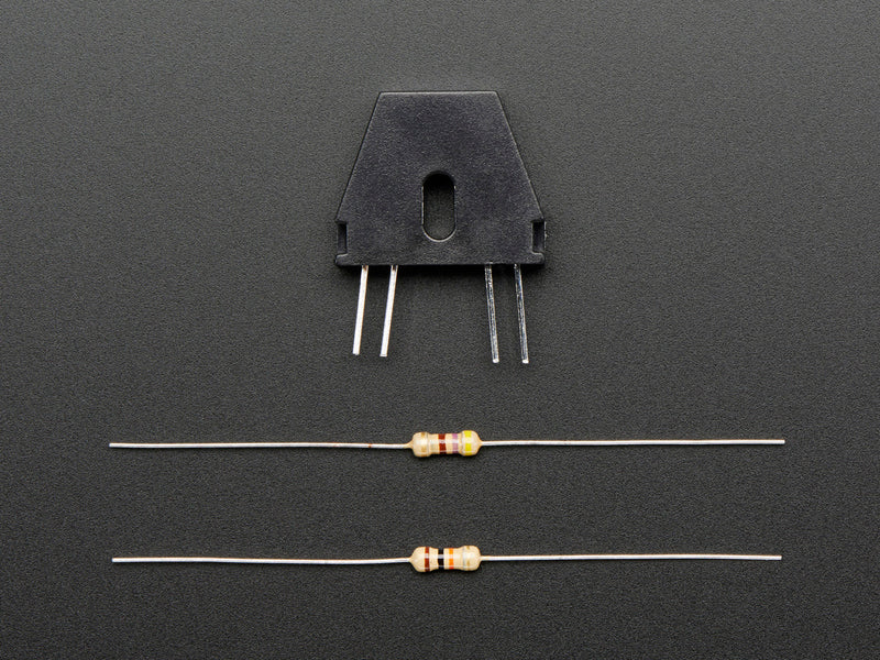 Reflective Infrared IR Optical Sensor with 470 and 10K Resistors