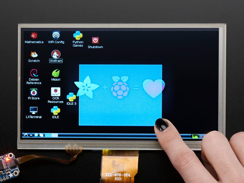 HDMI 4 Pi: 7\" Display w/Touchscreen 1024x600- HDMI/VGA/NTSC/PAL