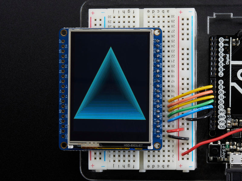 Adafruit 2.4\" TFT LCD with Touchscreen Breakout w/MicroSD Socket