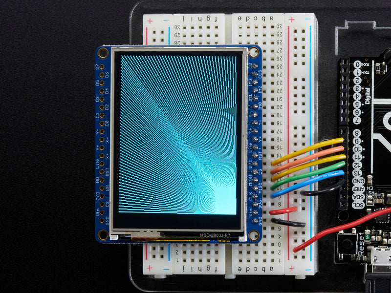 Adafruit 2.4\" TFT LCD with Touchscreen Breakout w/MicroSD Socket