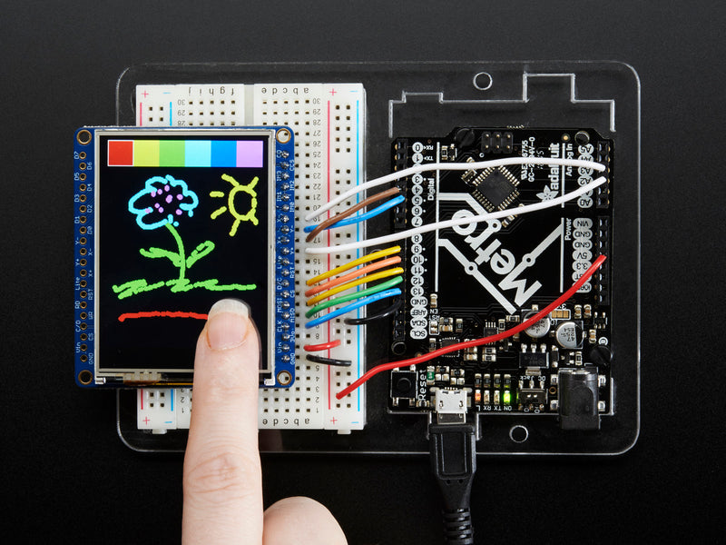 Adafruit 2.4\" TFT LCD with Touchscreen Breakout w/MicroSD Socket