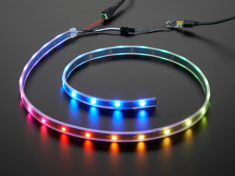 Adafruit NeoPixel LED Strip Starter Pack - 30 LED meter - Black