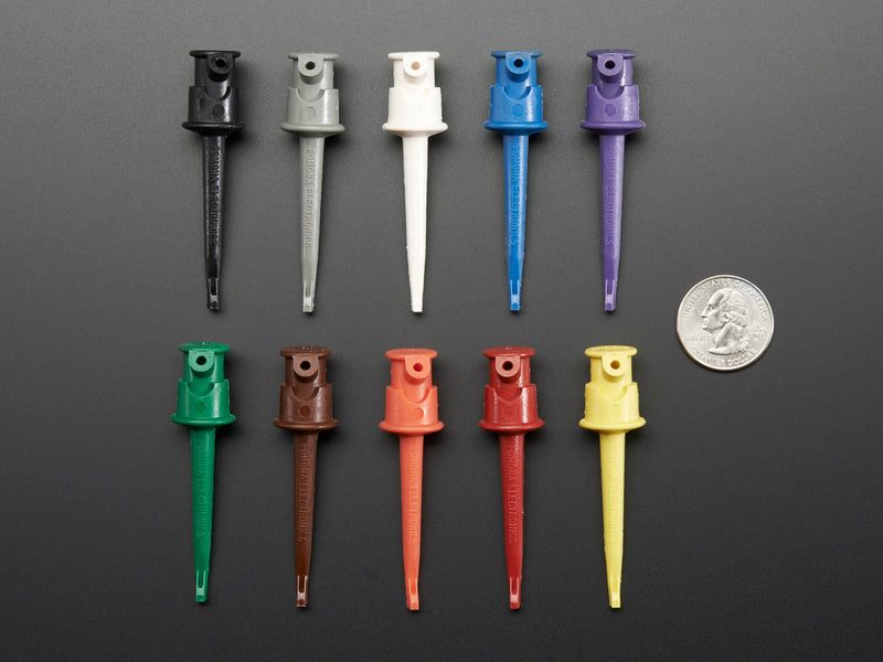 Pomona Minigrabber Test Clip Kit - Multi-Color Pack of 10