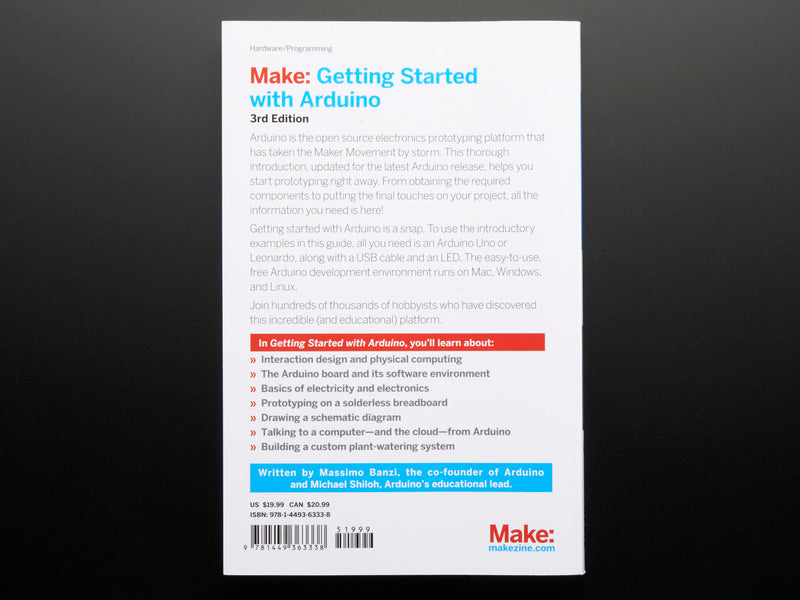 Getting Started with Arduino By Massimo Banzi - 3rd Edition