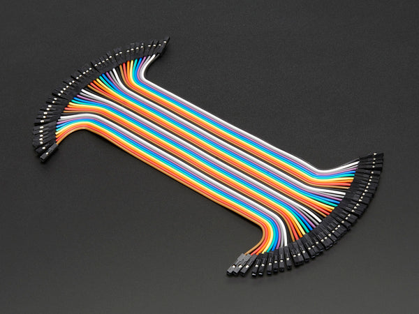 Premium Female/Female Jumper Wires - 40 x 6\"