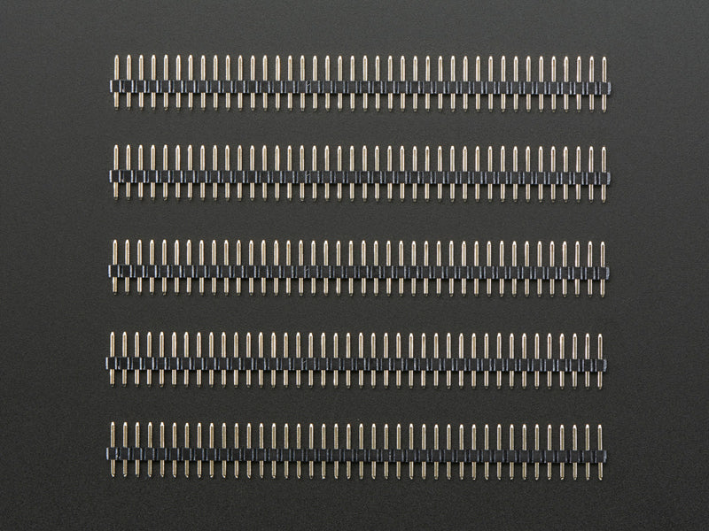 2mm Pitch 40-Pin Break-apart Male Headers - Pack of 5