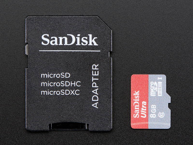 8GB Class 10 SD/MicroSD Memory Card - SD Adapter Included