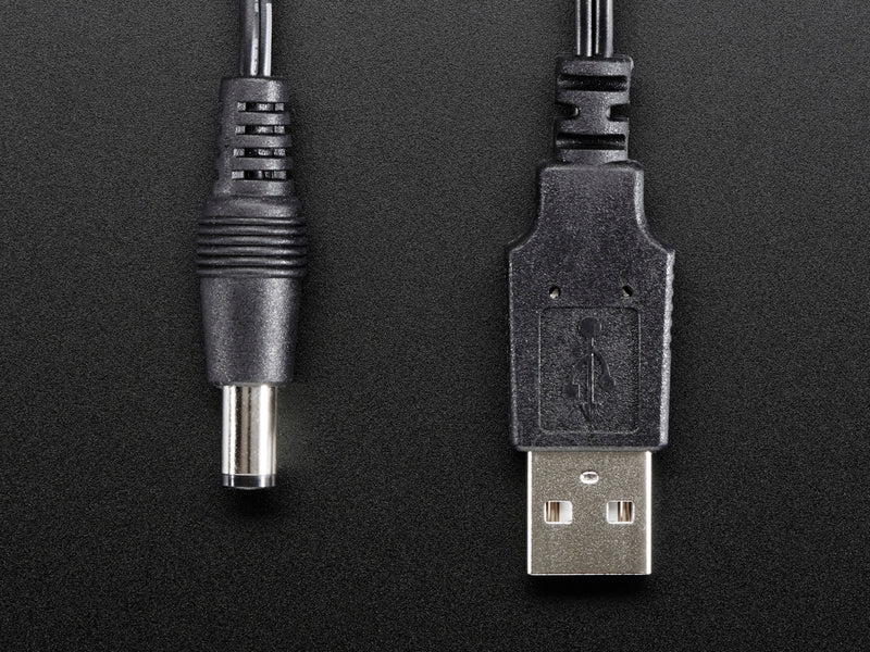 USB to 2.1mm Male Barrel Jack Cable