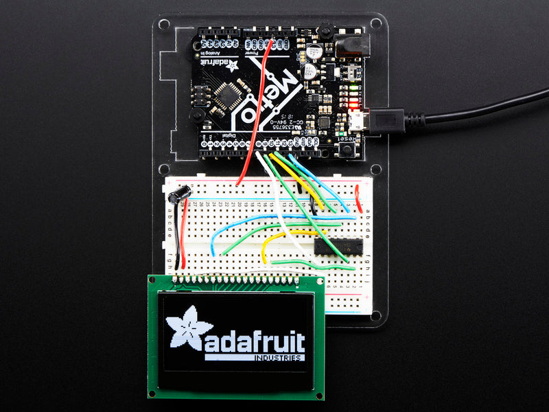 Monochrome 2.42\" 128x64 OLED Graphic Display Module Kit