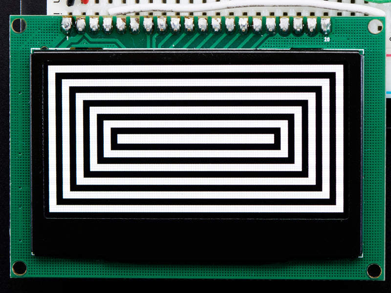 Monochrome 2.42\" 128x64 OLED Graphic Display Module Kit