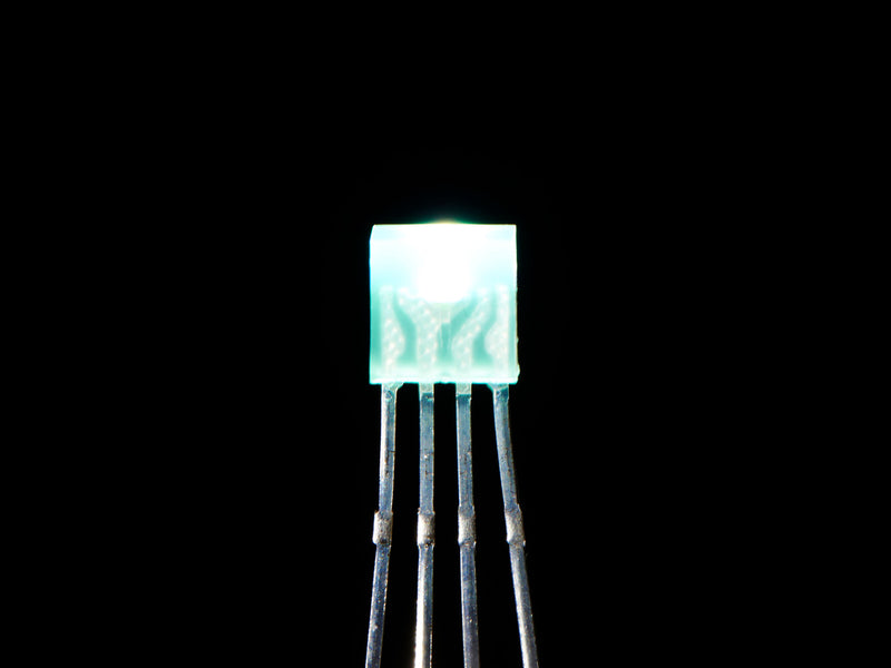 Diffused Rectangular 5mm RGB LEDs - Pack of 10