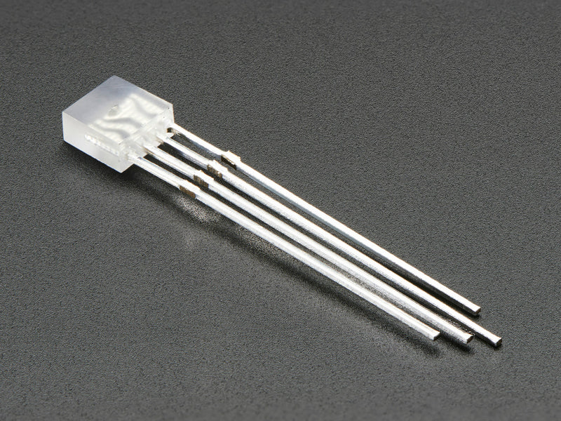 Diffused Rectangular 5mm RGB LEDs - Pack of 10