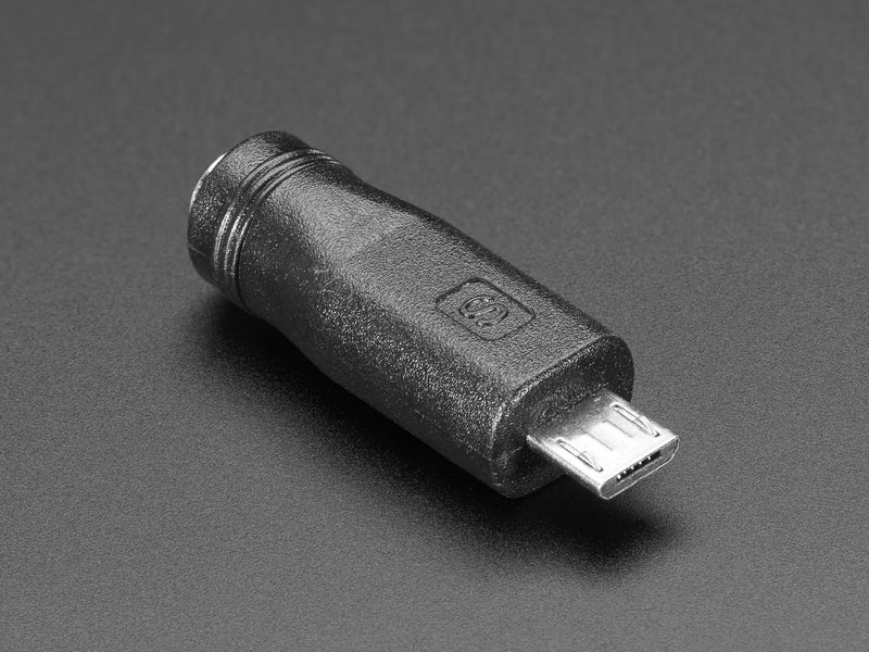 MicroUSB to 5.5/2.1mm DC Barrel Jack Adapter