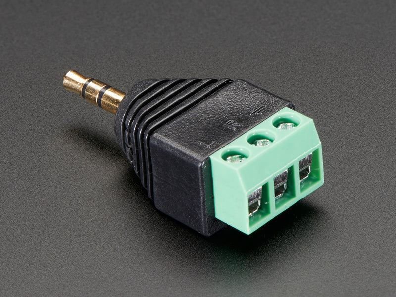 3.5mm (1/8\") Stereo Audio Plug Terminal Block