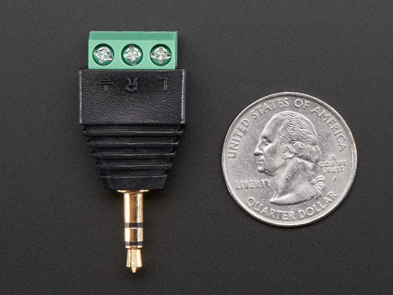 3.5mm (1/8\") Stereo Audio Plug Terminal Block