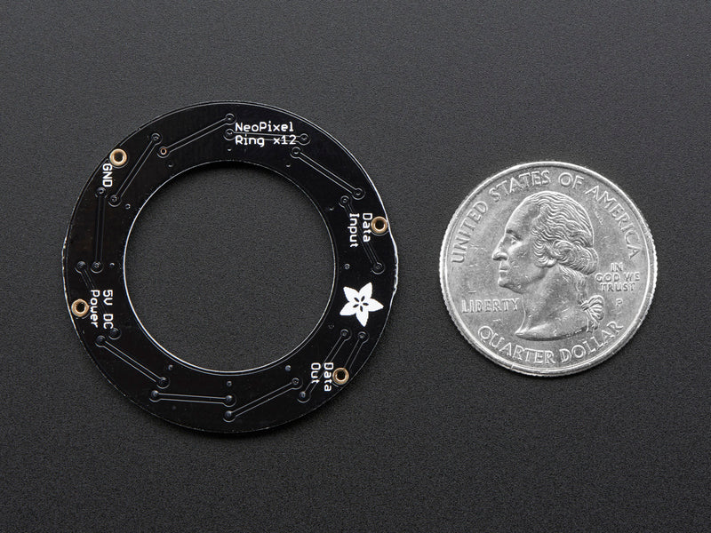 NeoPixel Ring - 12 x 5050 RGBW LEDs w/ Integrated Drivers