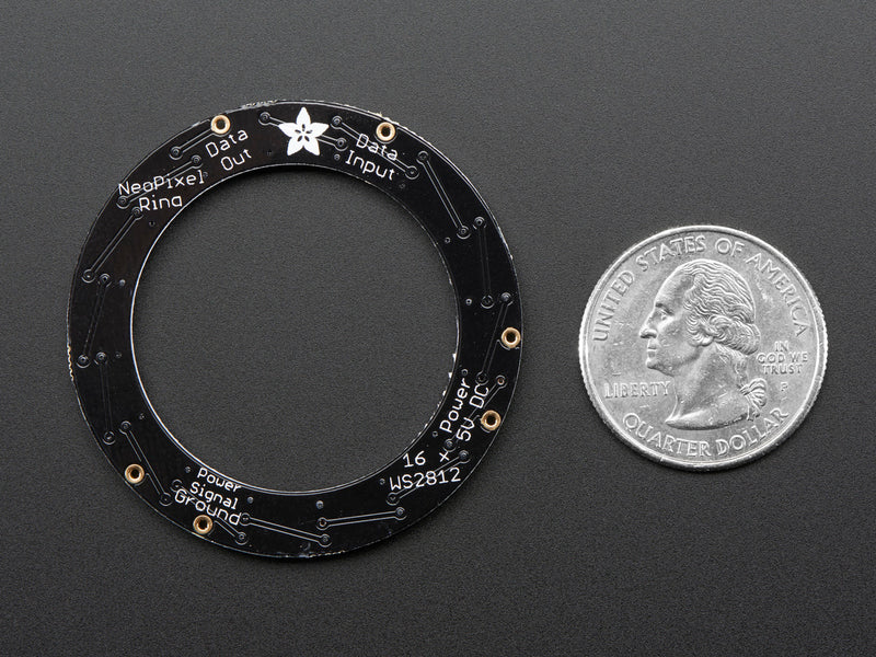 NeoPixel Ring - 16 x 5050 RGBW LEDs w/ Integrated Drivers