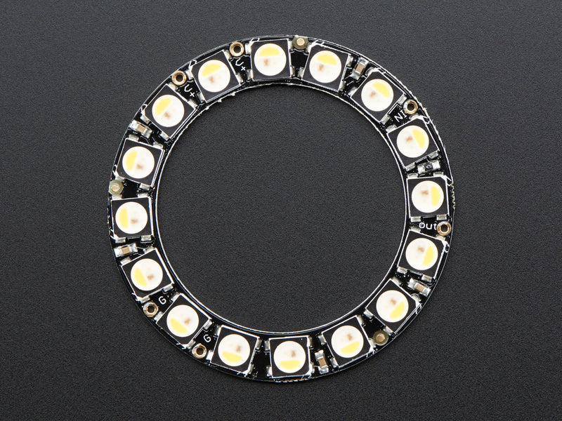 NeoPixel Ring - 16 x 5050 RGBW LEDs w/ Integrated Drivers