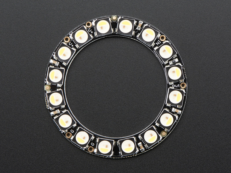 NeoPixel Ring - 16 x 5050 RGBW LEDs w/ Integrated Drivers