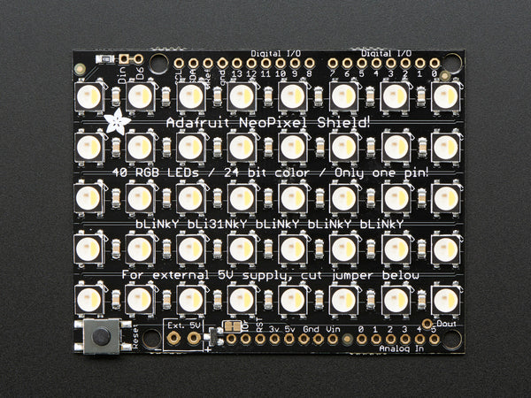 Adafruit NeoPixel Shield - 40 RGBW - Warm White