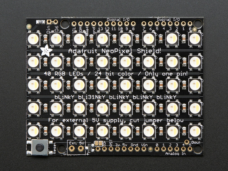 Adafruit NeoPixel Shield - 40 RGBW - Natural White