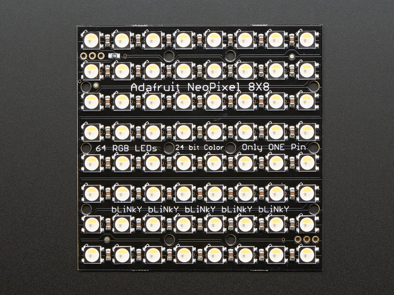 Adafruit NeoPixel NeoMatrix - 64 RGBW - Warm White