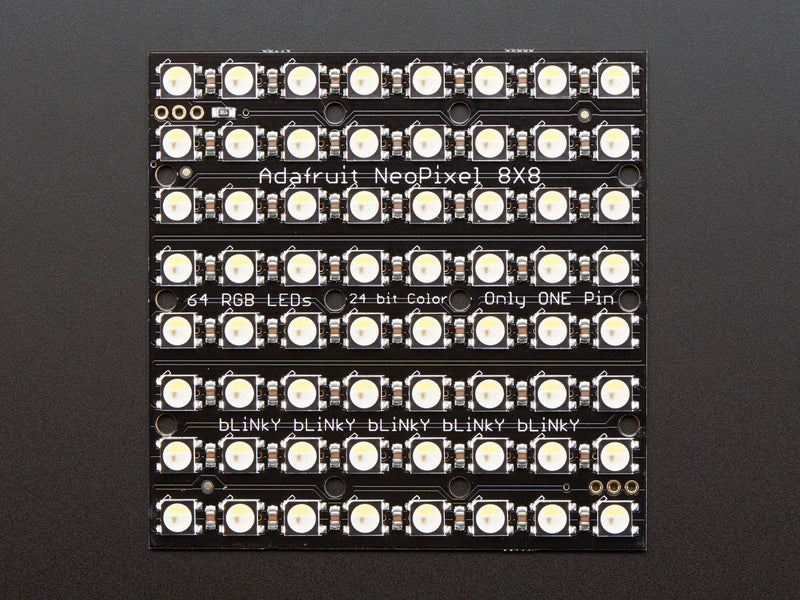 Adafruit NeoPixel NeoMatrix - 64 RGBW - Cool White