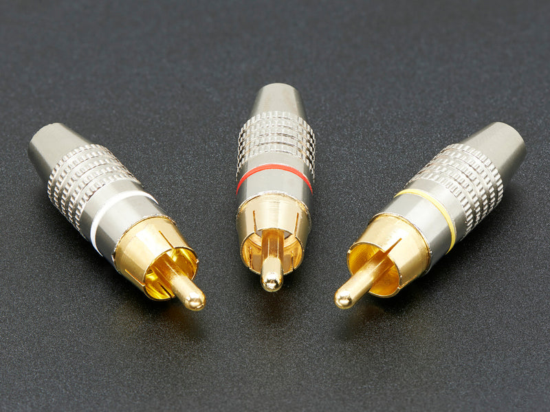 DIY RCA Plug - 3 Pack