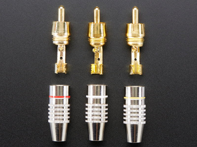 DIY RCA Plug - 3 Pack
