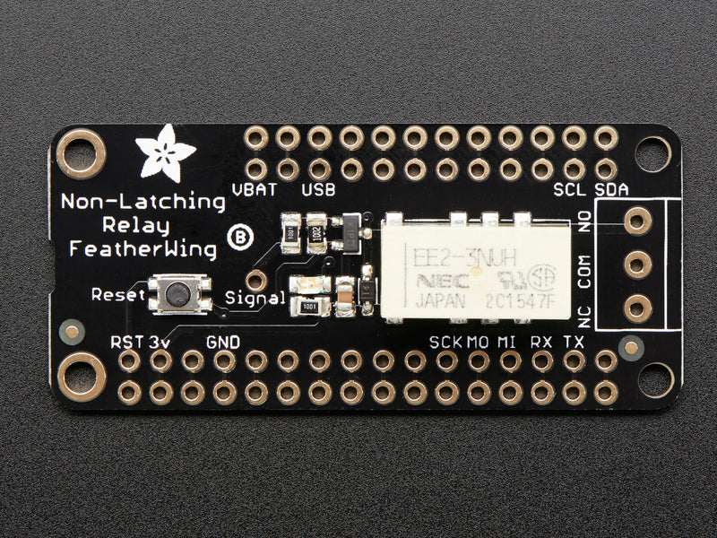 Adafruit Non-Latching Mini Relay FeatherWing