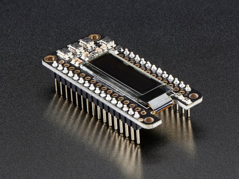 Adafruit FeatherWing OLED - 128x32 OLED Add-on For Feather