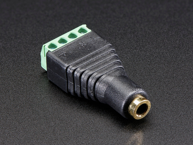 3.5mm (1/8\") 4-Pole (TRRS) Audio Jack Terminal Block