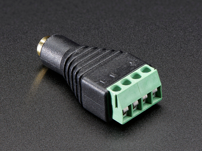 3.5mm (1/8\") 4-Pole (TRRS) Audio Jack Terminal Block