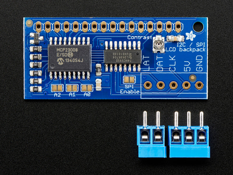 i2c / SPI character LCD backpack