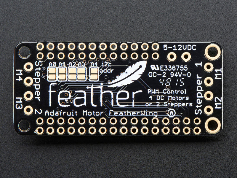 DC Motor + Stepper FeatherWing Add-on For All Feather Boards