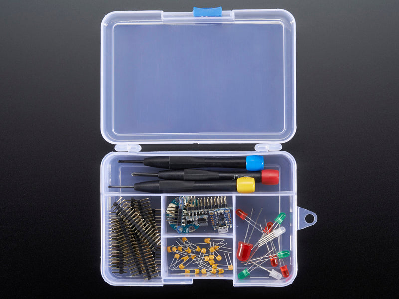 Latching 5-Compartment Storage Box