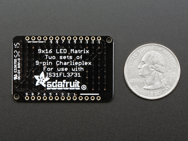LED Charlieplexed Matrix - 9x16 LEDs - Blue