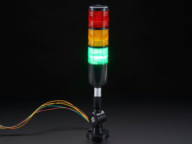 Tower Light - Red Yellow Green Alert Light with Buzzer - 12VDC